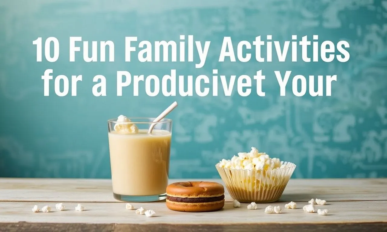 10 Fun Family Activities for a Productive Weekend 10 Fun Family Activities for a Productive Weekend 1. Family Movie Night: Choose a film that everyone will enjoy, make some popcorn, and snuggle up on the couch for a cozy movie night. 2. Bake Together: Spend the afternoon baking your favorite treats. It's a fun way to spend time together and you'll have delicious goodies to enjoy afterwards. 3. DIY Craft Projects: Get creative with some DIY crafts. You can find plenty of ideas online that are suitable for all ages. 4. Family Game Night: Dust off your board games and have a family game night. It's a great way to bond and have some friendly competition. 5. Outdoor Adventure: Go for a hike, a bike ride, or a picnic in the park. Spending time outdoors is a great way to stay active and enjoy nature. 6. Volunteer Together: Find a local charity or cause that your family cares about and spend the day volunteering. It