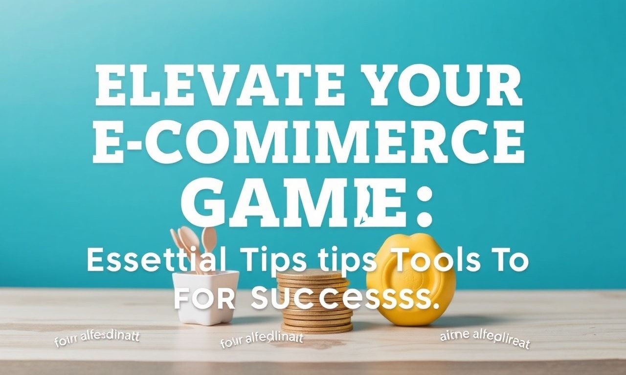 Elevate Your E-commerce Game: Essential Tips and Tools for Success