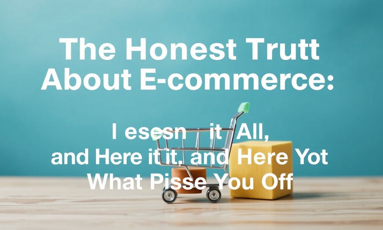 The Honest Truth About Ecommerce: I've Seen It All, and Here's What Pisses Me Off