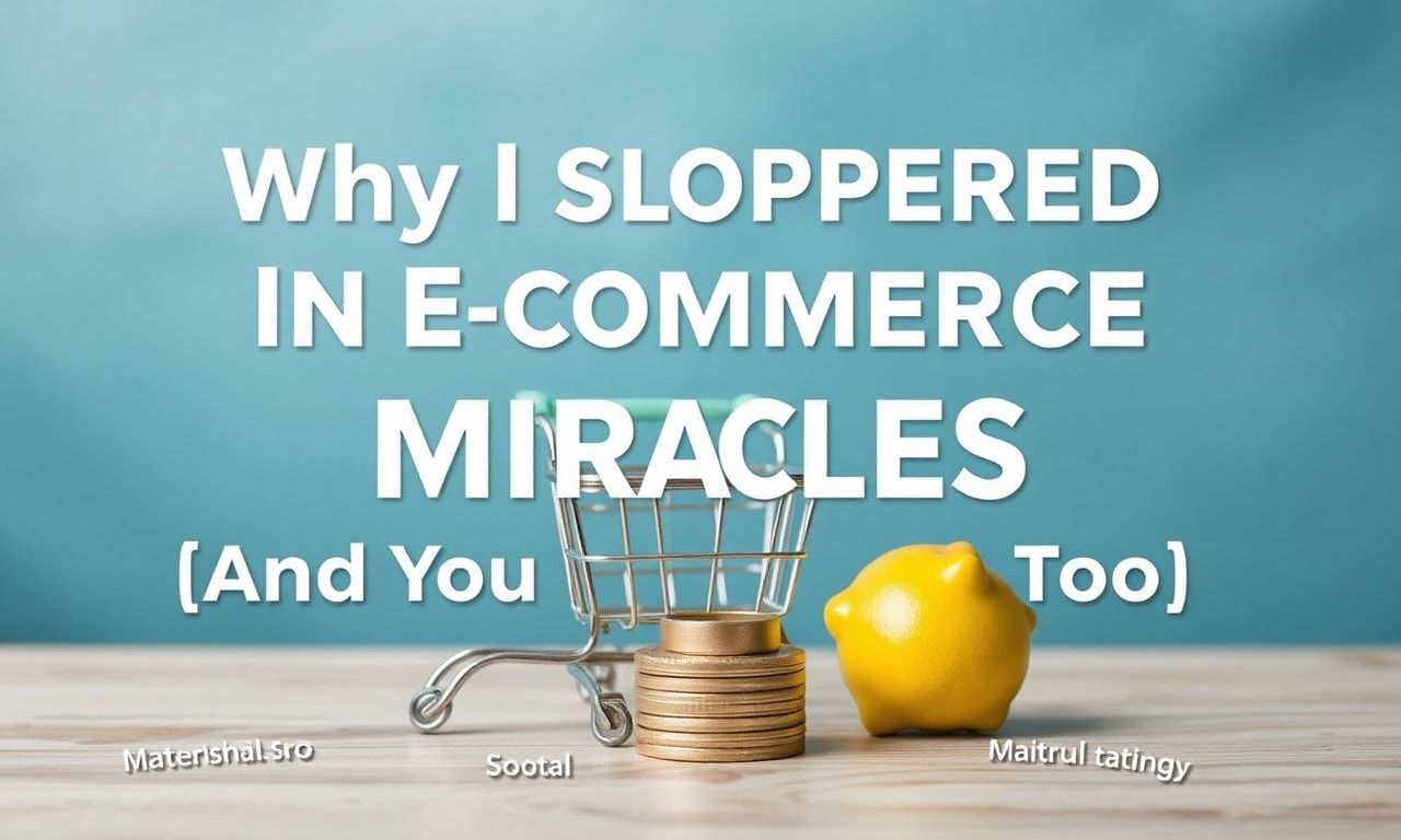 Why I Stopped Believing in Ecommerce Miracles (And You Should Too)